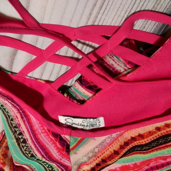 Speechless • Striped Spaghetti Strap Maxi Dress - Picture 4 of 4